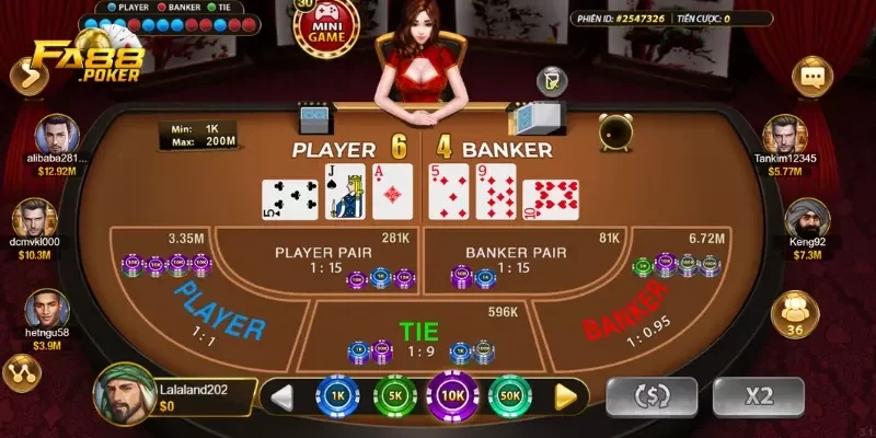 bí quyết chơi Baccarat FA88