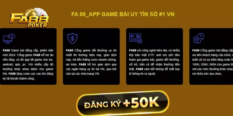 Cài đặt app FA88 trên android