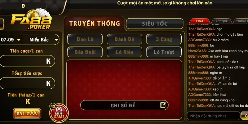 Lô đề truyền thống FA88